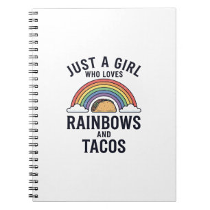 Cuaderno Solo una chica que ama los arcoíris y camisetas de