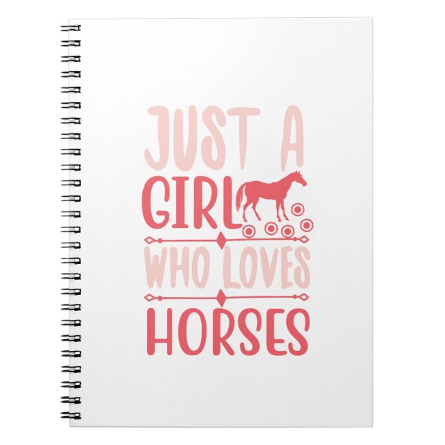 Cuaderno Solo Una Chica Que Ama Los Caballos (Frente)