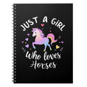 Cuaderno Solo una chica que ama los caballos