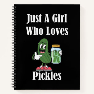 Cuaderno Sólo Una Chica Que Ama Los Pepinillos En Vinagre