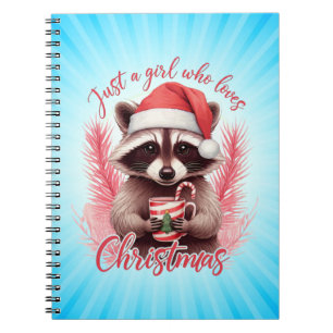 Cuaderno Solo Una Chica Que Ama Mapache De Navidad-71692