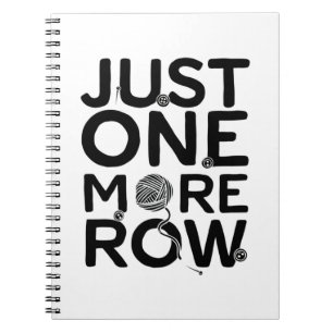 Cuaderno Sólo una fila más  Regalo de punto