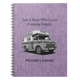Cuaderno Solo una mamá que ama profundamente el camping Vid