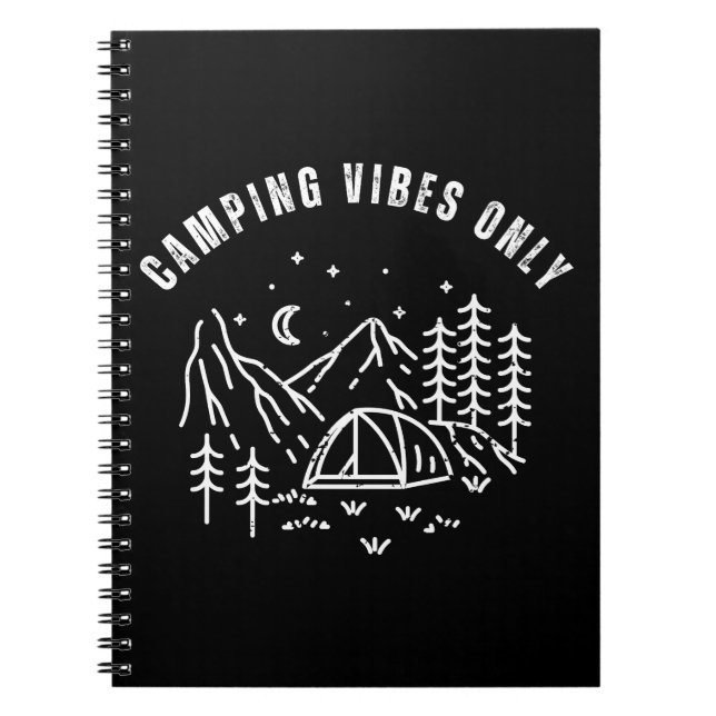 Cuaderno Sólo Vibraciones de Camping (Frente)