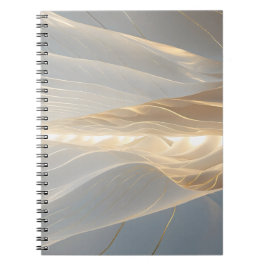 Cuaderno Solstice Echo – Golden Wave Minimalist Journal Not