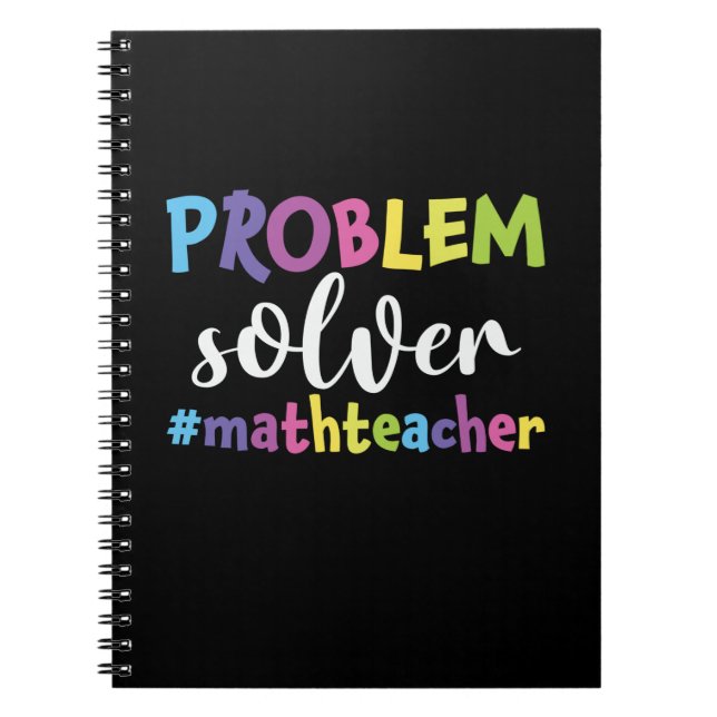Cuaderno Solución de problemas del profesor de matemáticas (Frente)