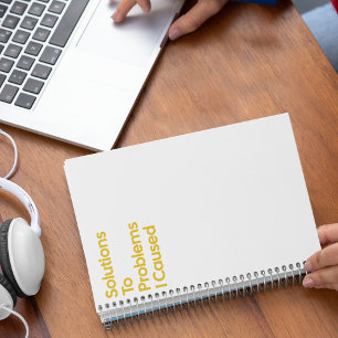 Cuaderno Soluciones a los problemas que causé