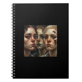 Cuaderno Somber Faces – AI Art Notebook