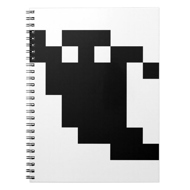 Cuaderno Sombra de fantasma de 8 bits (Frente)