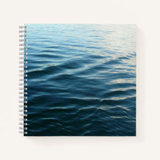 Cuaderno Sombras de agua azul Resumen Fotografía de la natu