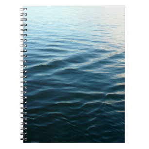Cuaderno Sombras de agua azul Resumen Fotografía de la natu
