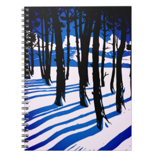 Cuaderno Sombras de Bosque Invernal – Naturaleza Mínima Azu
