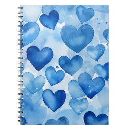 CUADERNO SOMBRAS DE COLOR DE AGUA AZUL