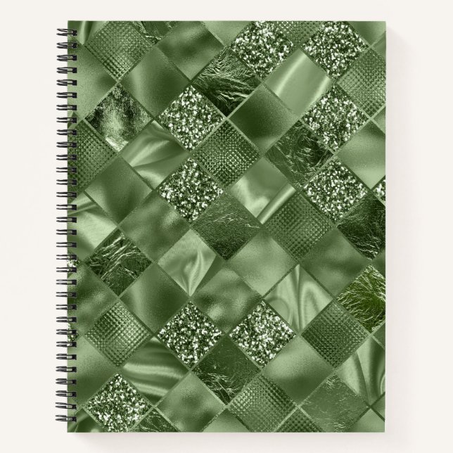 CUADERNO SOMBRAS DE LA PLACA VERDE DE REVESTIMIENTO DE DIAM (Anverso)