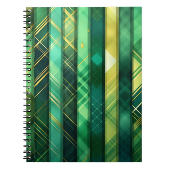 CUADERNO SOMBRAS DE PATRÓN DE LA PLACA CELÁTICA VERDE IRLAN (Frente)