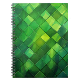 CUADERNO SOMBRAS DE PATRÓN DE LA PLACA CELÁTICA VERDE IRLAN