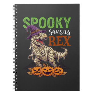 Cuaderno Sombrero de bruja de dinosaurio mummy Spooky Sauru
