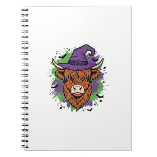 Cuaderno Sombrero de bruja de vaca de las Highlands de Hall