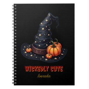 Cuaderno Sombrero de Bruja Personalizado Divinamente Lindo