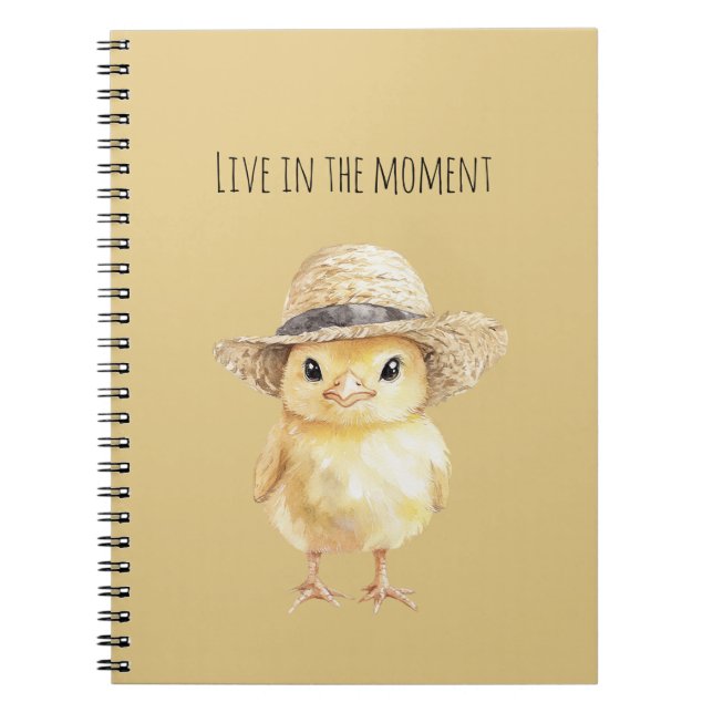 Cuaderno Sombrero de Pollo Amarillo (Frente)