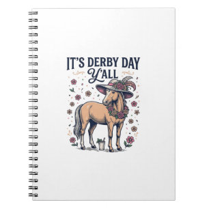 Cuaderno Sombrero Floral de Caballo Día del Derby Y’all