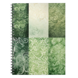 CUADERNO SOMBRILLAS ORNADAS DE TEMA CELÁTICO VERDE IRLANDÉS