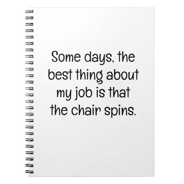 Cuaderno Some Days, the Best Thing at Work (Frente)