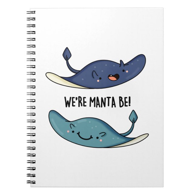 Cuaderno Somos Manta Ser Divertido Chiste de Raya Manta  (Frente)