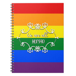 Cuaderno Somos Todos Humanos Mes del Orgullo LGBTQ