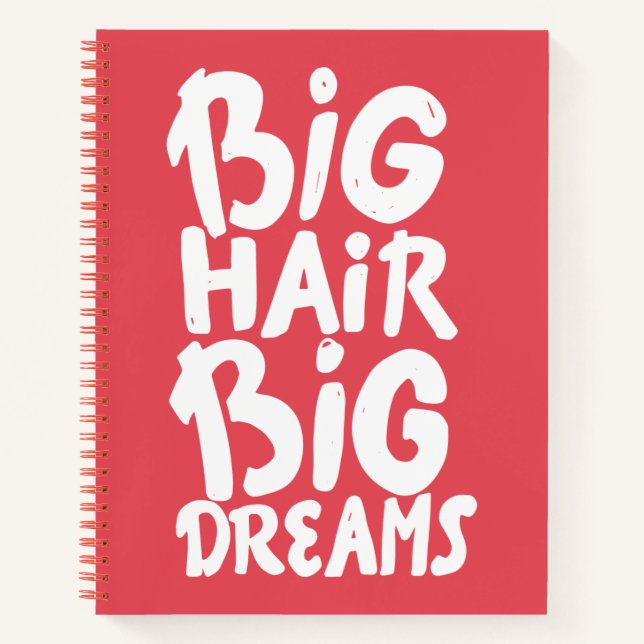 Cuaderno Son grandes sueños de cabello (Anverso)