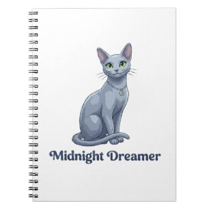 Cuaderno Soñador de Medianoche Gato Celestial