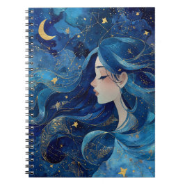 Cuaderno Soñando Bajo las Estrellas - Diario de la Diosa