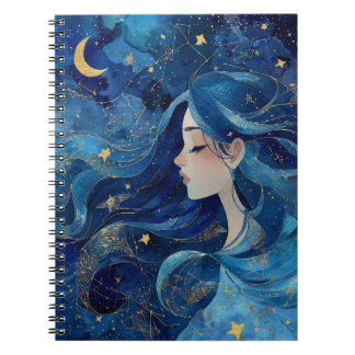 Cuaderno Soñando Bajo las Estrellas - Diario de la Diosa