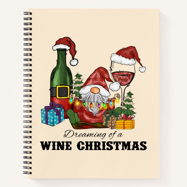 Cuaderno Soñando con Navidades de vino (Anverso)