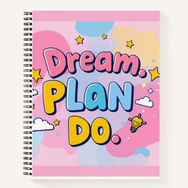 Cuaderno "Soñar. Planear. Hazlo". (Anverso)