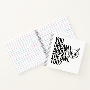 Cuaderno ¿Soñas también con la lechuza?