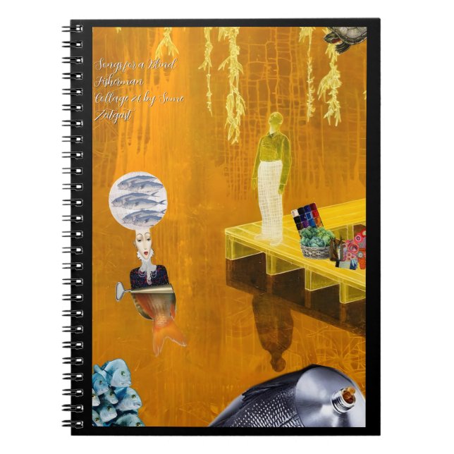 Cuaderno Songs for a Blind Fisherman Collage Notebook (Frente)