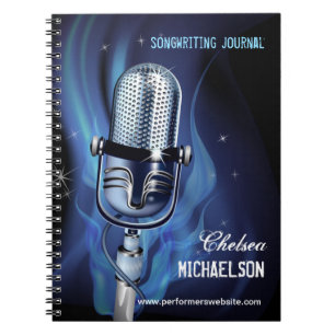 Cuaderno Songwriting ahumado de los ejecutantes del
