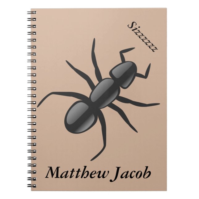 Cuaderno Sonidos de pensamiento de la hormiga del sizzzzzz (Frente)
