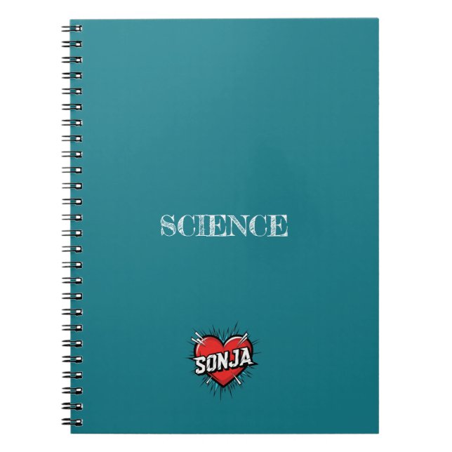 Cuaderno Sonja Heart Turquoise (Frente)