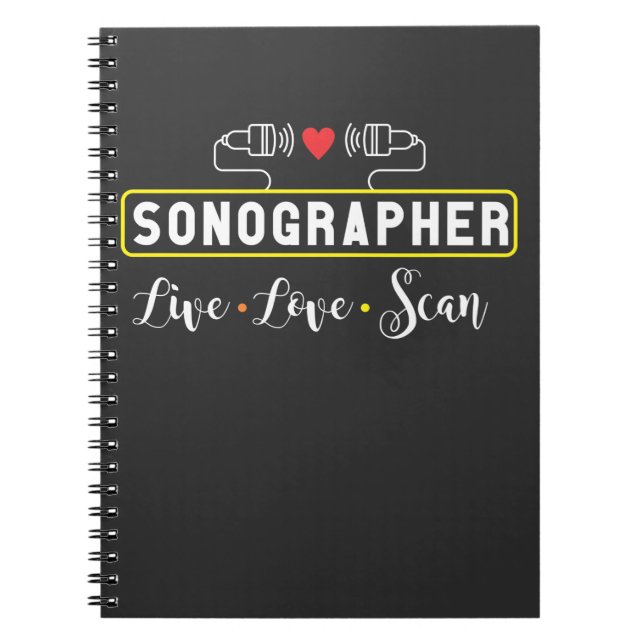 Cuaderno Sonógrafo Ultrasonido Exploración Sonografía Profe (Frente)