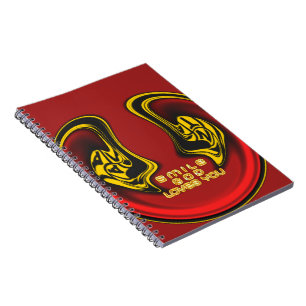 Cuaderno Sonríe Dios te ama hermoso texto asombroso Cita
