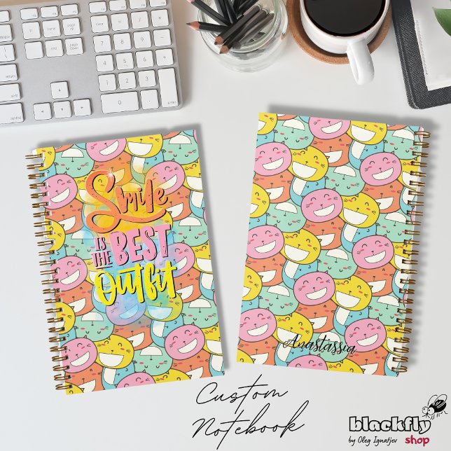 Cuaderno ¡Sonríe es el mejor conjunto! Motivador de gentile (Subido por el creador)