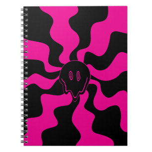 Cuaderno Sonríe Funde - Magenta y Negro