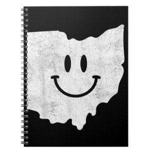 Cuaderno Sonriendo en OH - Cara divertida Ohio feliz