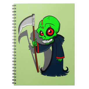 Cuaderno Sonriente Grim Reaper Ilustracion de Guay espeluzn