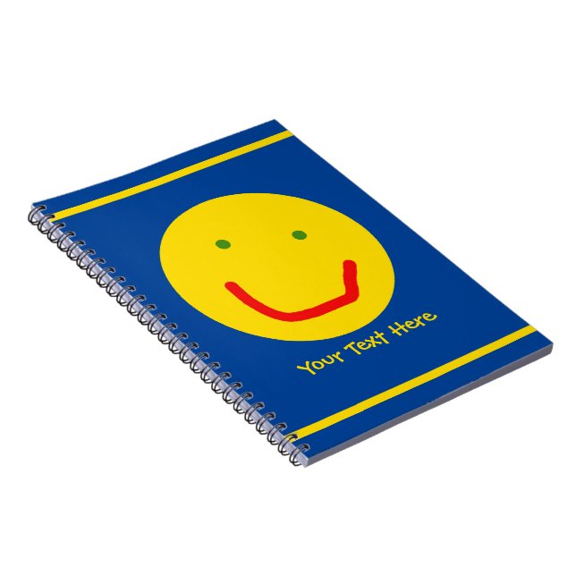 Cuaderno Sonriente Sol feliz cara (Lado Derecho)