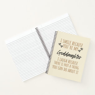Cuaderno Sonrío porque eres mi hija