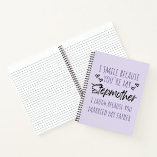 Cuaderno Sonrío porque eres mi madrastra