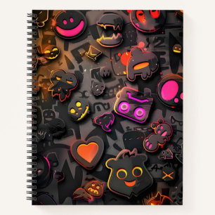 Cuaderno Sonrisa colorida y caras felices